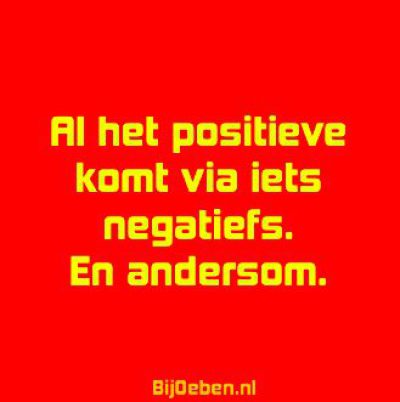 BlogquotePositiefNegatief